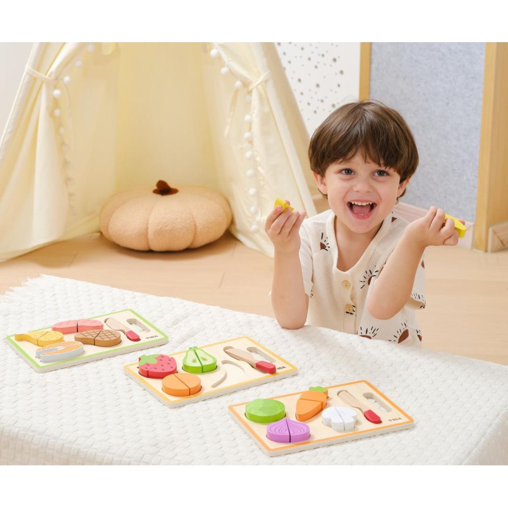 Viga 44790 Zabawa w krojenie – kolorowe warzywa