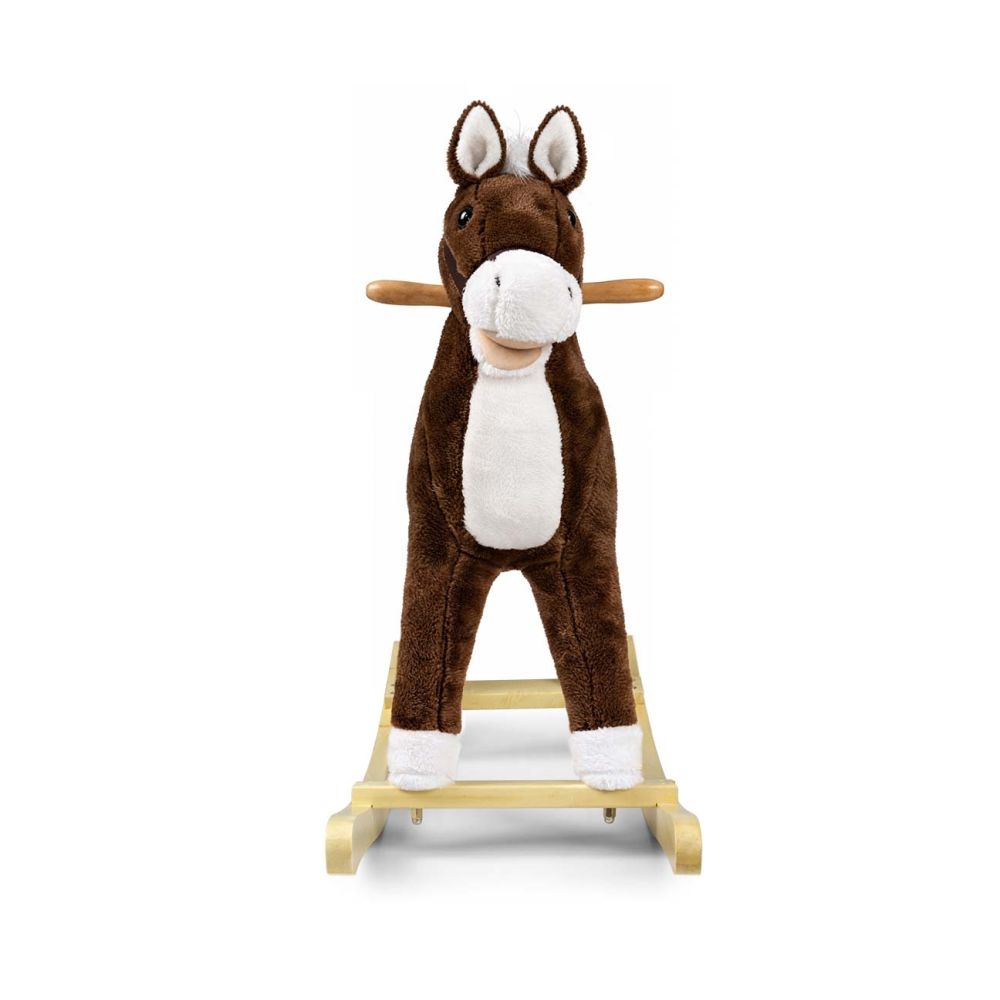 Interaktyvus supamasis arkliukas Teddy Milly Mally, tamsiai rudas