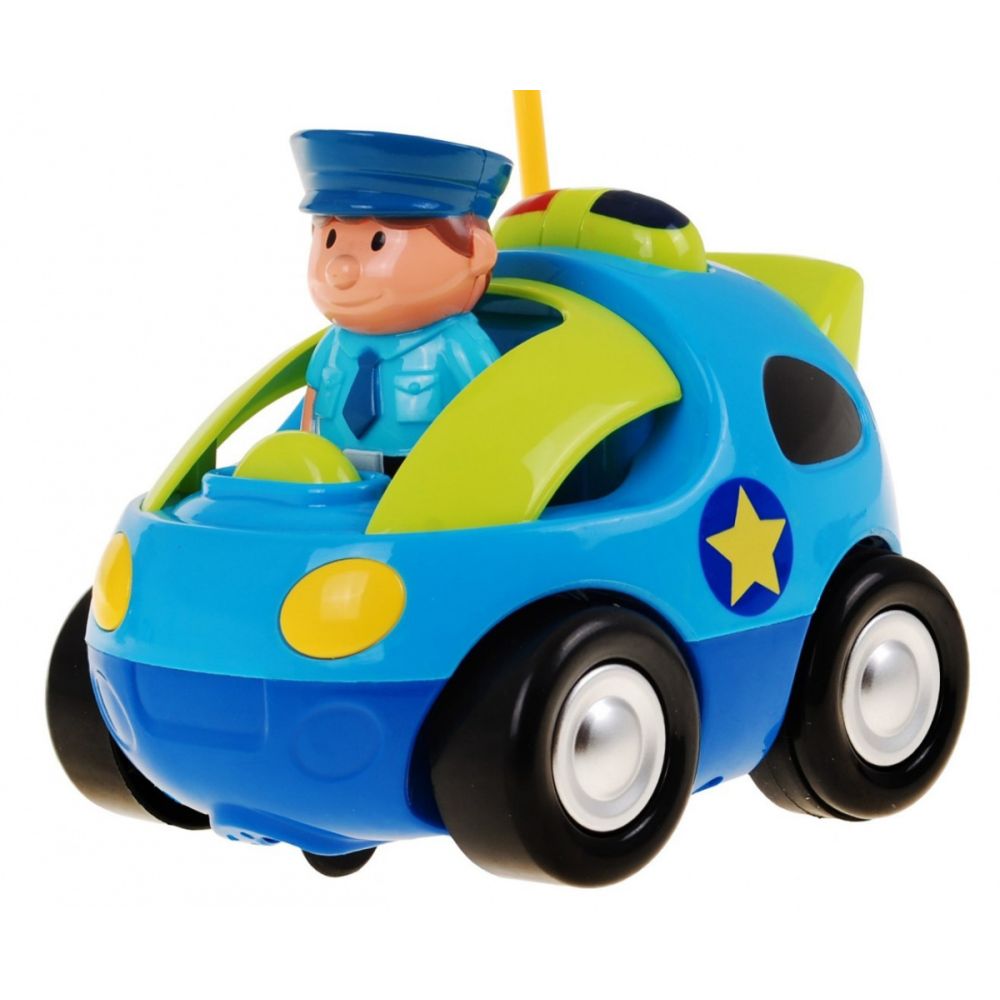 Zdalnie sterowane Autko policyjne dla dzieci 3+ Pilot Kierownica + Figurka policjanta + Dźwięki Światła