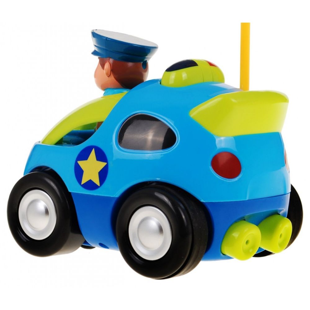 Zdalnie sterowane Autko policyjne dla dzieci 3+ Pilot Kierownica + Figurka policjanta + Dźwięki Światła
