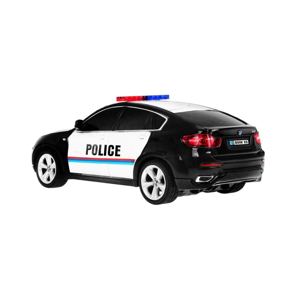 Radiowóz BMW x6 dla dzieci 8+ Zdalnie sterowana policja 1:24 Światła kogut