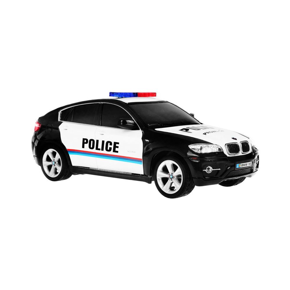 Radiowóz BMW x6 dla dzieci 8+ Zdalnie sterowana policja 1:24 Światła kogut