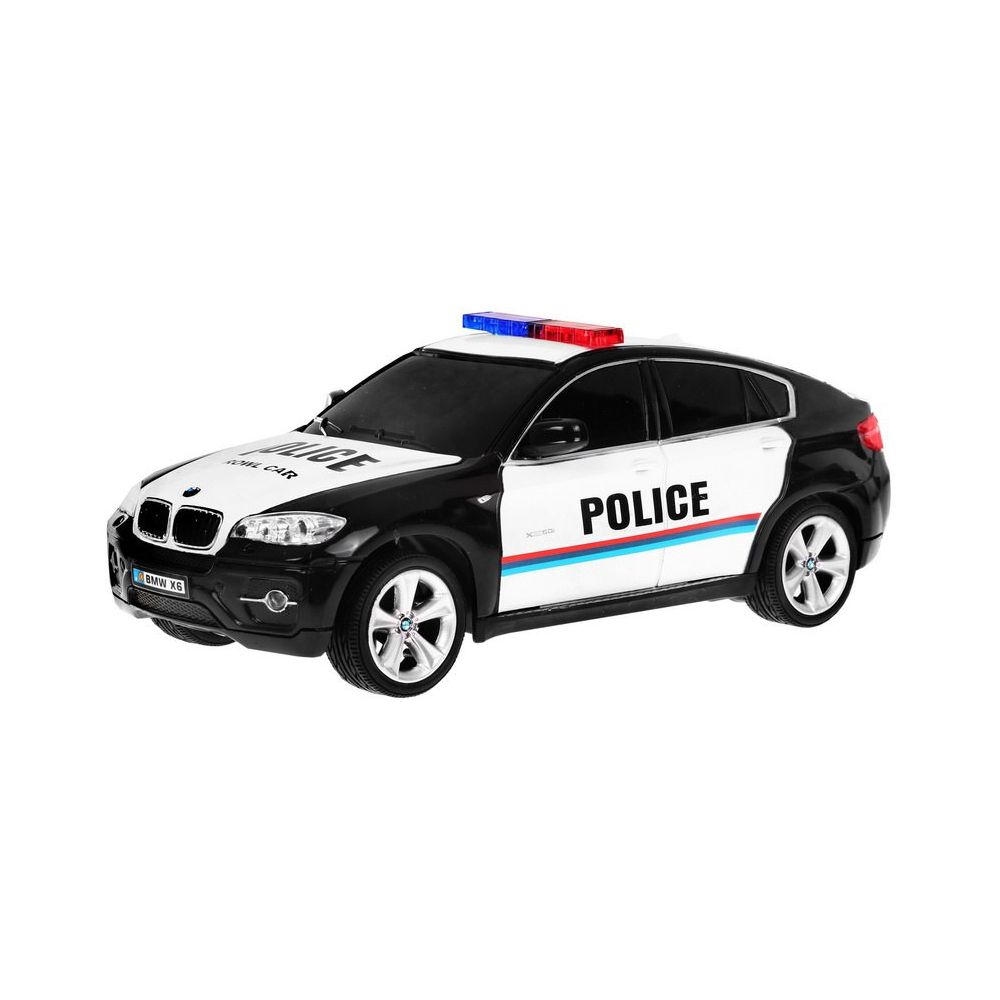 Radiowóz BMW x6 dla dzieci 8+ Zdalnie sterowana policja 1:24 Światła kogut