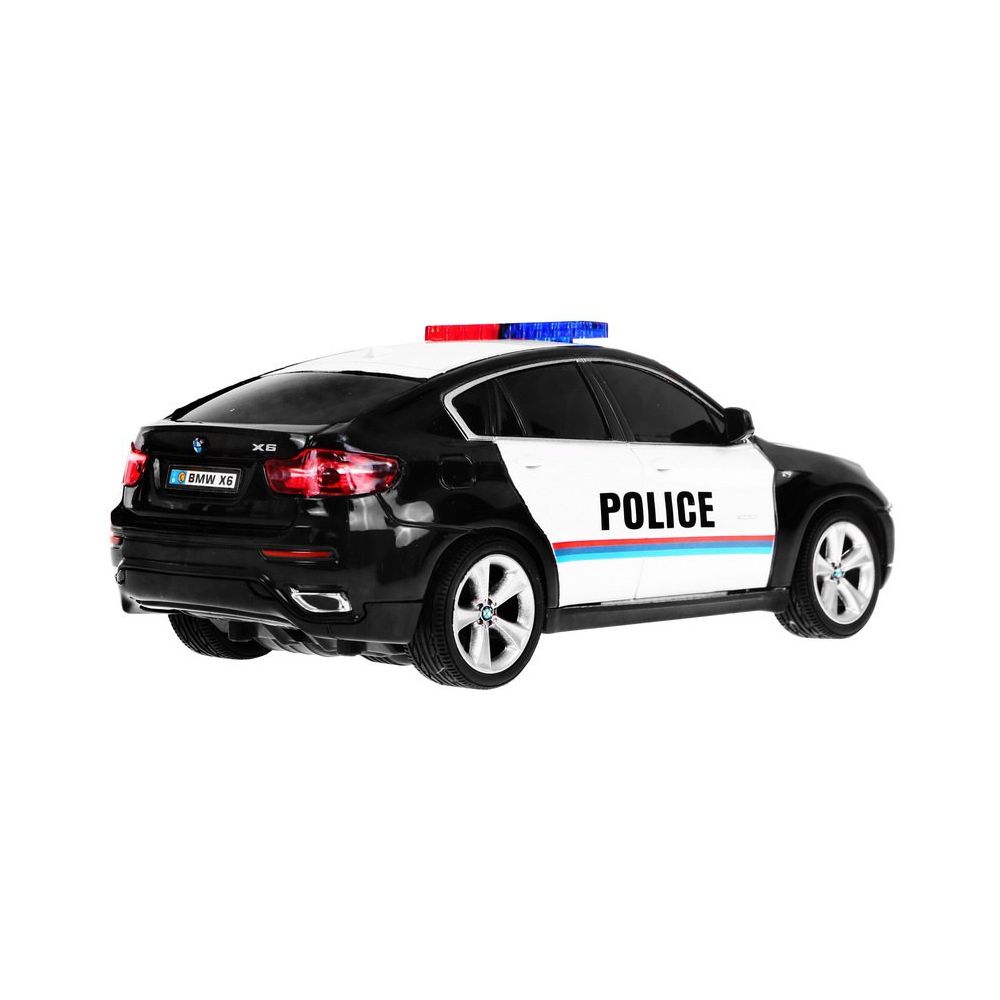 Radiowóz BMW x6 dla dzieci 8+ Zdalnie sterowana policja 1:24 Światła kogut