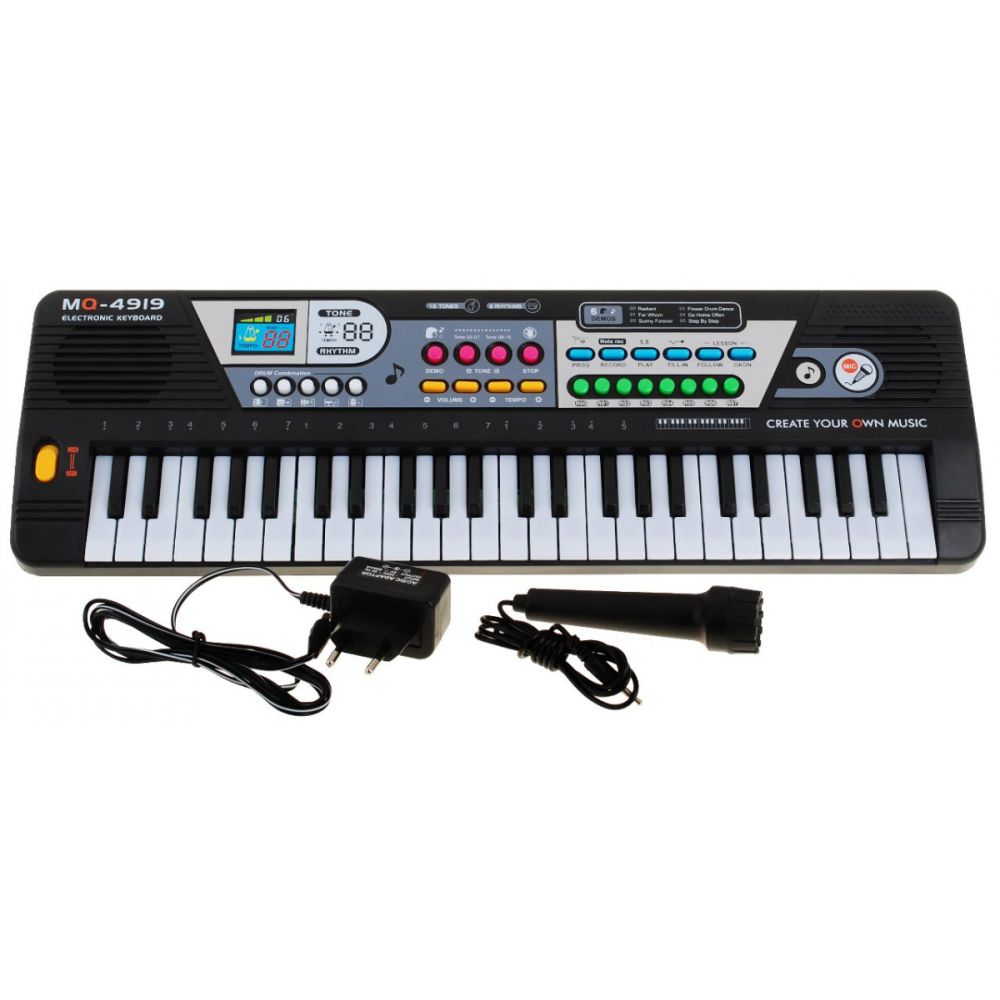 49-klawiszowy Keyboard dla dzieci 5+ Mikrofon + Nagrywanie - model nr 4919