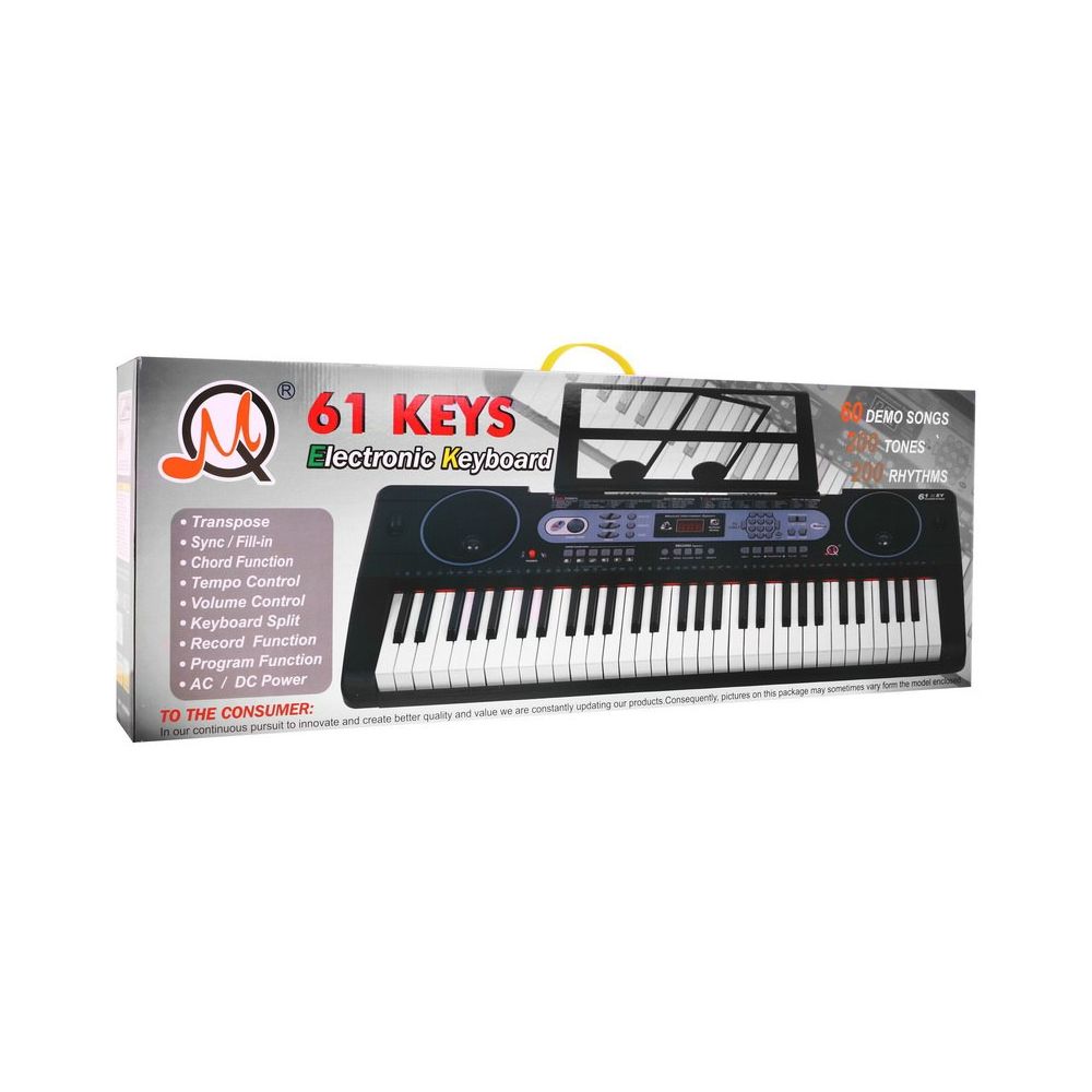 Wielofunkcyjny Keyboard dla dzieci 5+ Zestaw muzyczny Stojak na nuty Mikrofon - model nr 602
