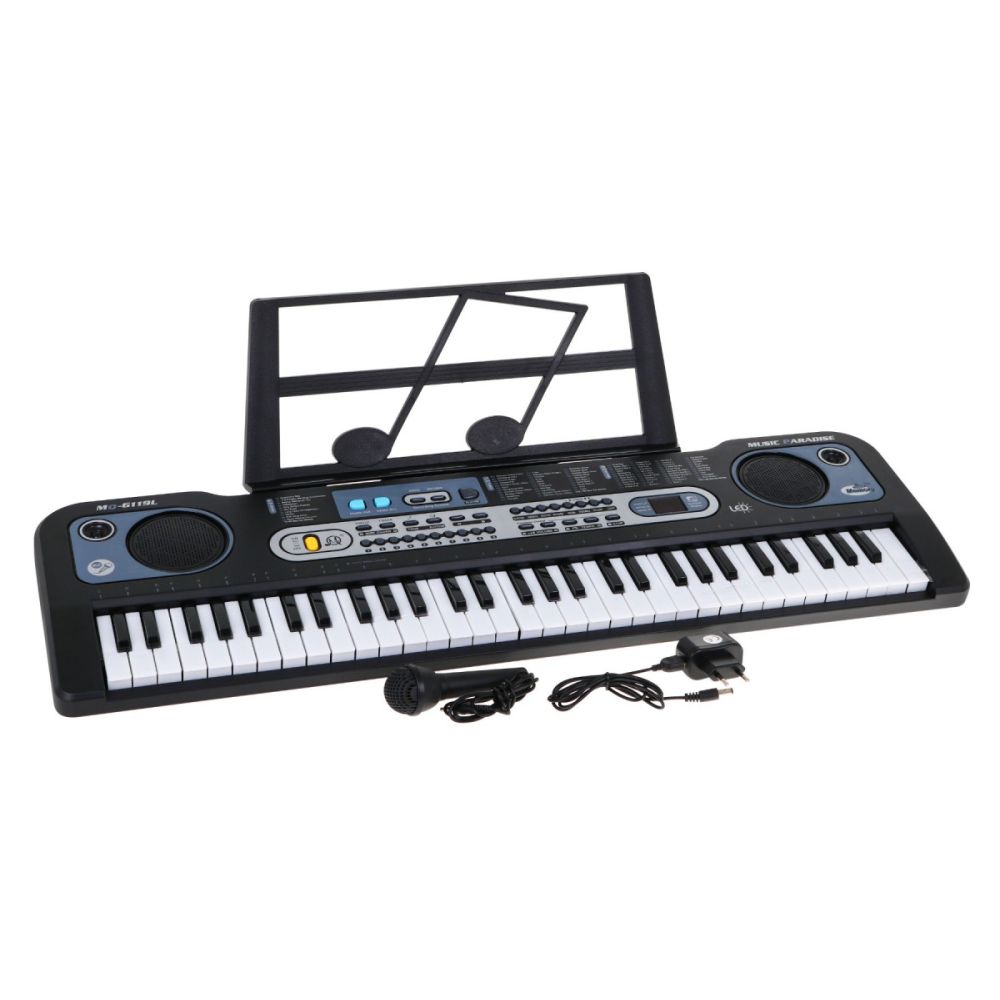 Keyboard z podświetlanymi klawiszami dla dzieci 5+ Mikrofon Stojak na nuty - model nr 6119