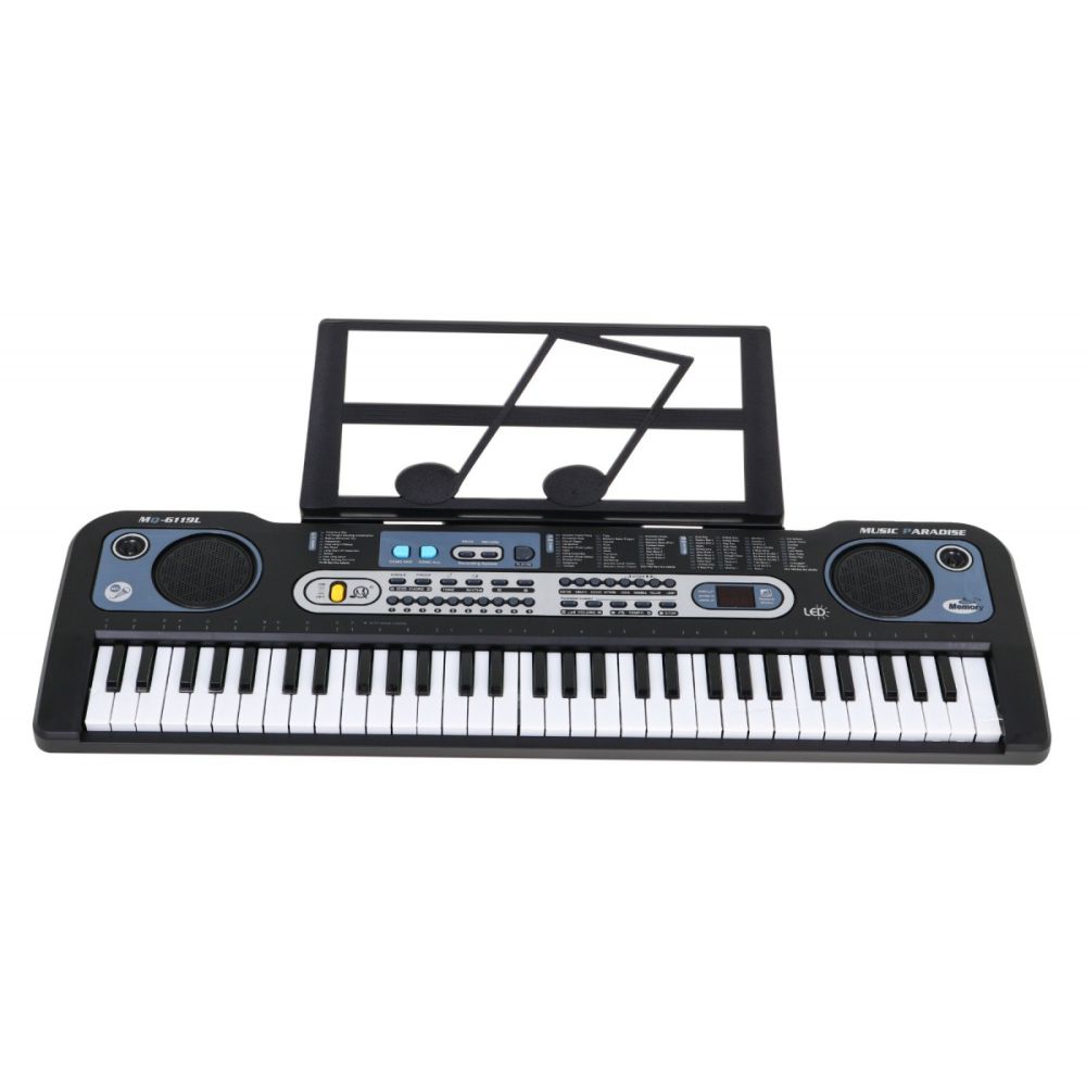 Keyboard z podświetlanymi klawiszami dla dzieci 5+ Mikrofon Stojak na nuty - model nr 6119