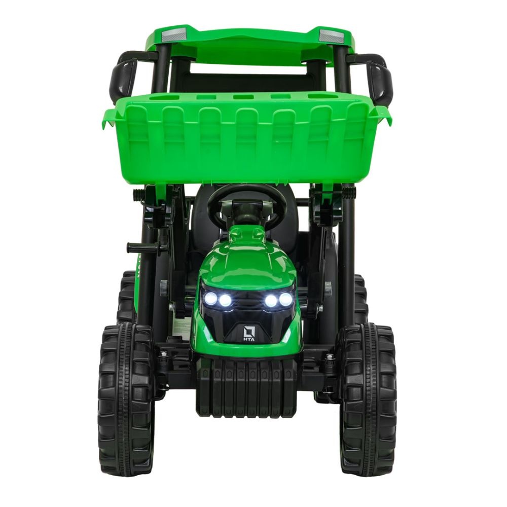 Pojazd MEGA Traktor D68 Z Przyczepką Zielony