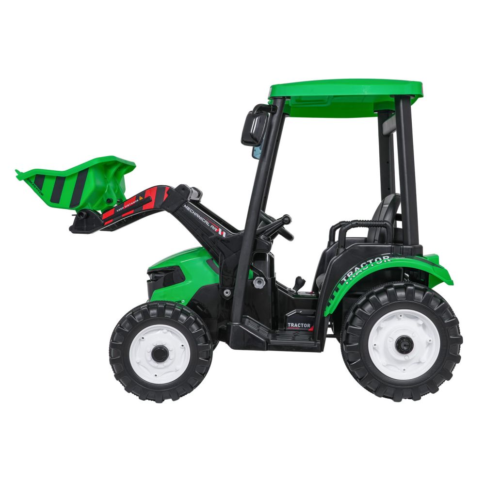 Pojazd MEGA Traktor D68 Z Przyczepką Zielony