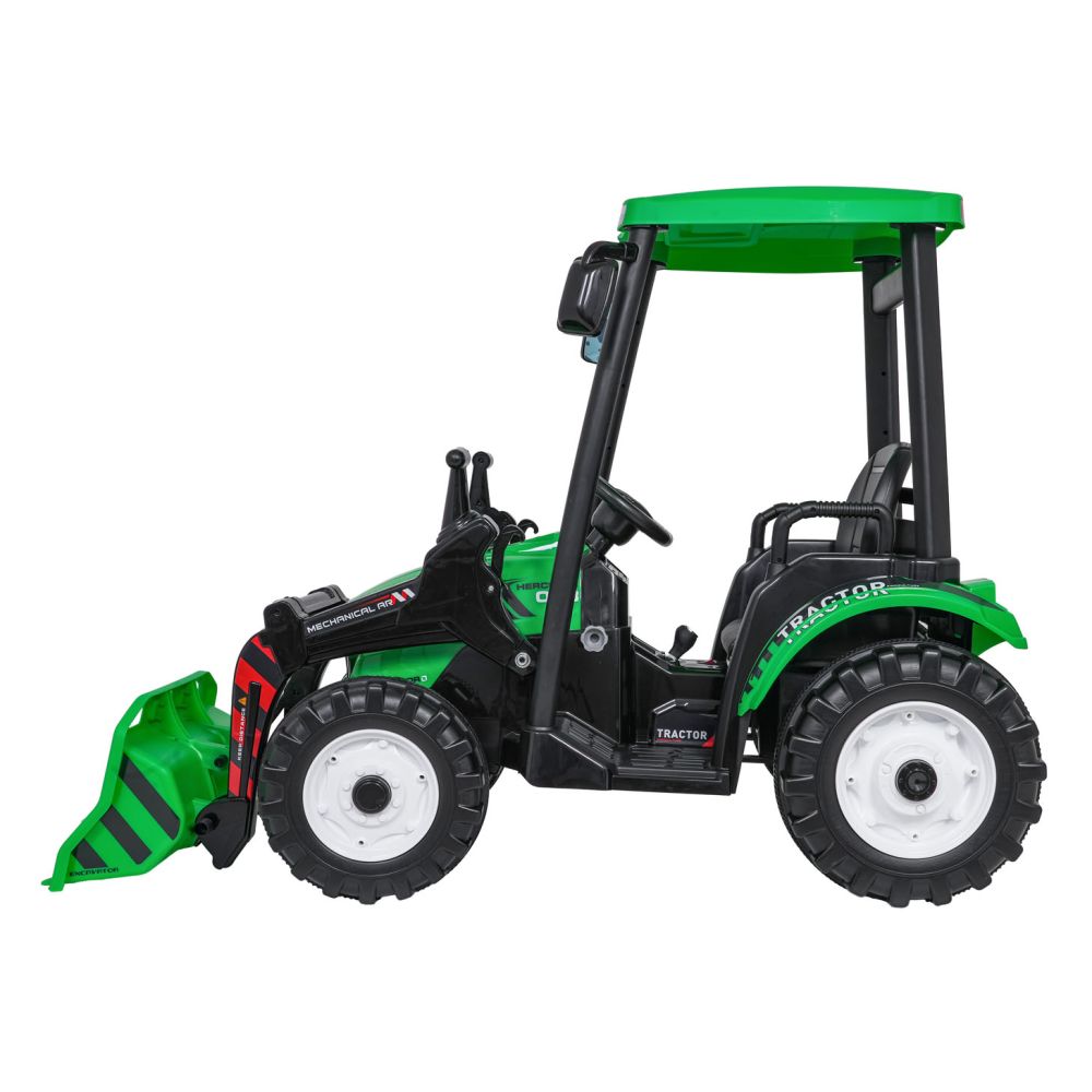 Pojazd MEGA Traktor D68 Z Przyczepką Zielony
