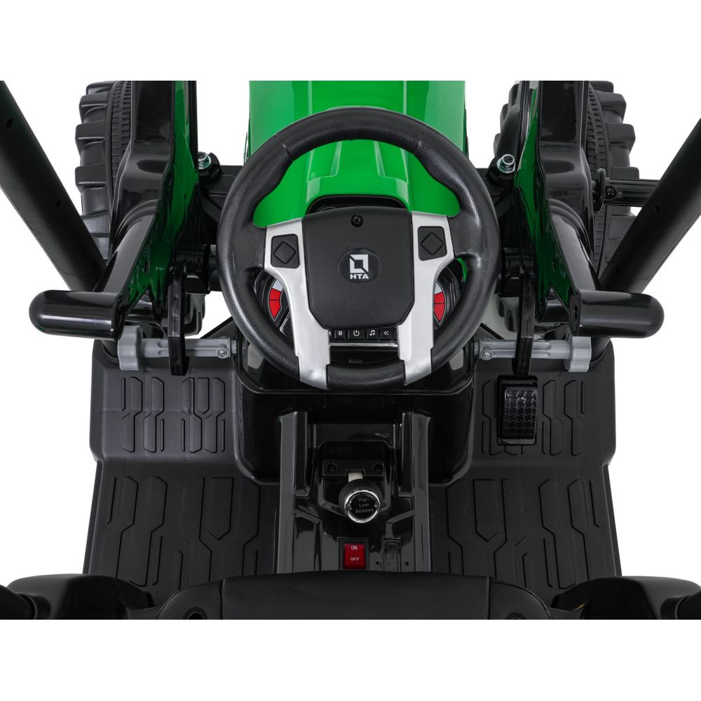 Pojazd MEGA Traktor D68 Z Przyczepką Zielony