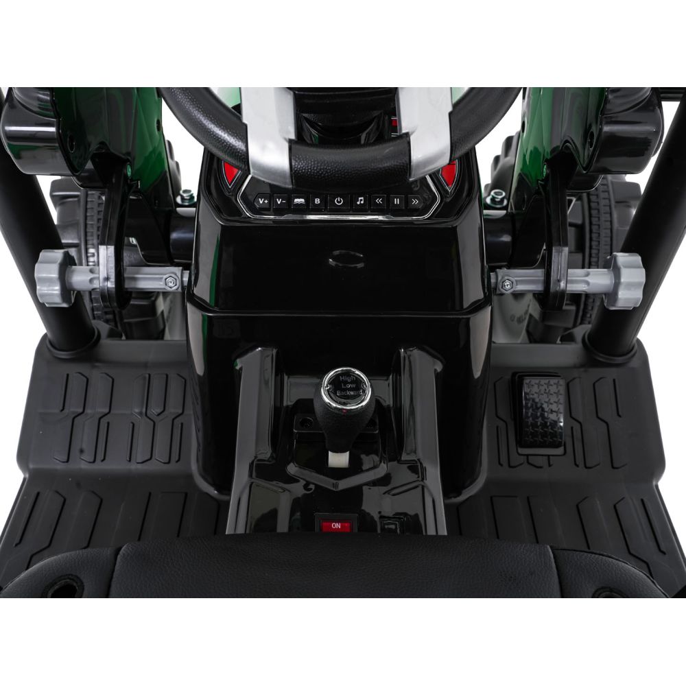 Pojazd MEGA Traktor D68 Z Przyczepką Zielony