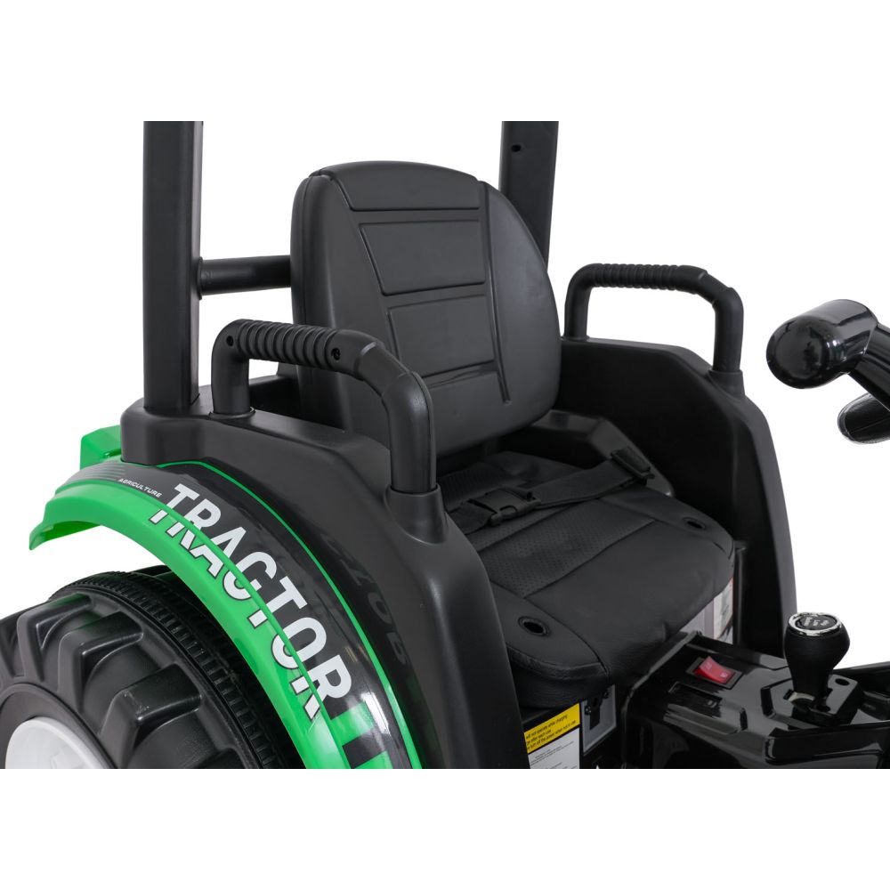 Pojazd MEGA Traktor D68 Z Przyczepką Zielony