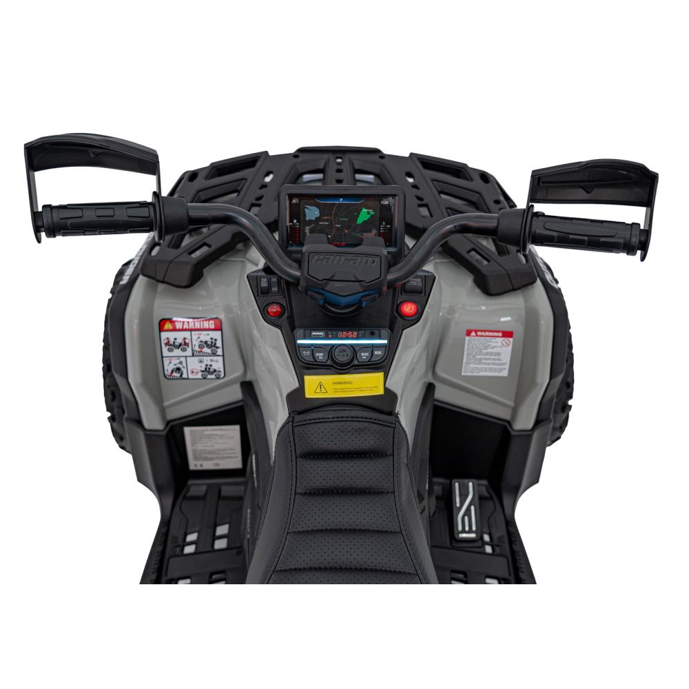 Quad Can Am Outlander ATV z Pilotem Szary