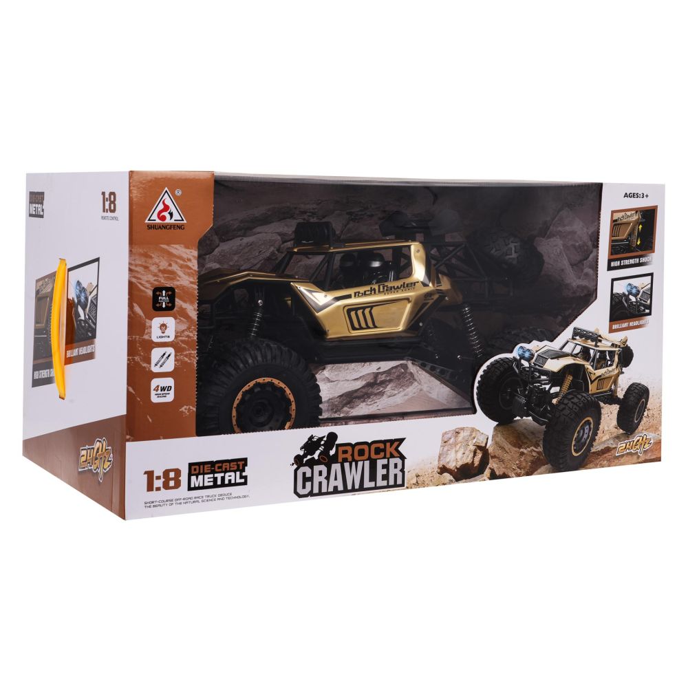 Metalowy Mega Crawler 1:8 Złoty