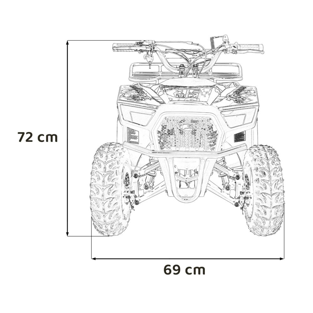 Pojazd Quad Spalinowy 49CC SIRIUS Czarny