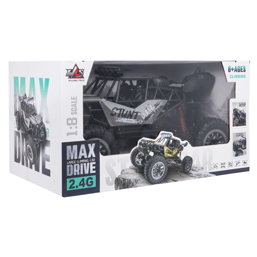 R/C Crawler STUNT Racing Szary 1:8