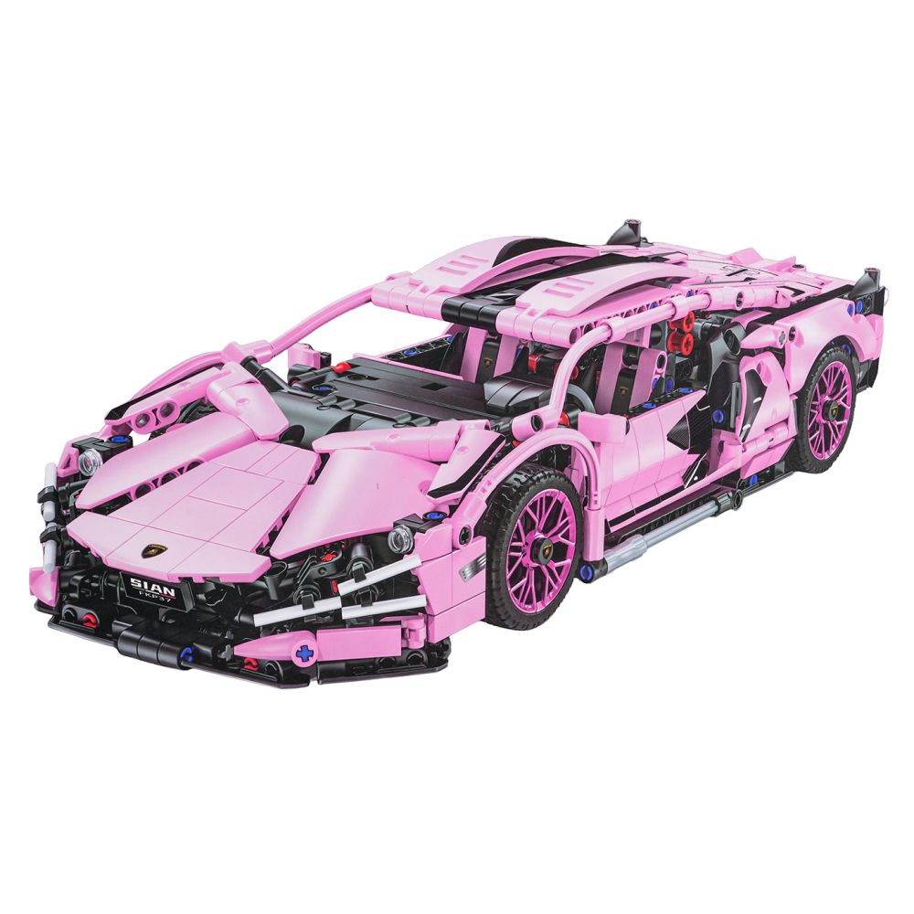 Klocki Auto Sportowe Różowe 1280el.