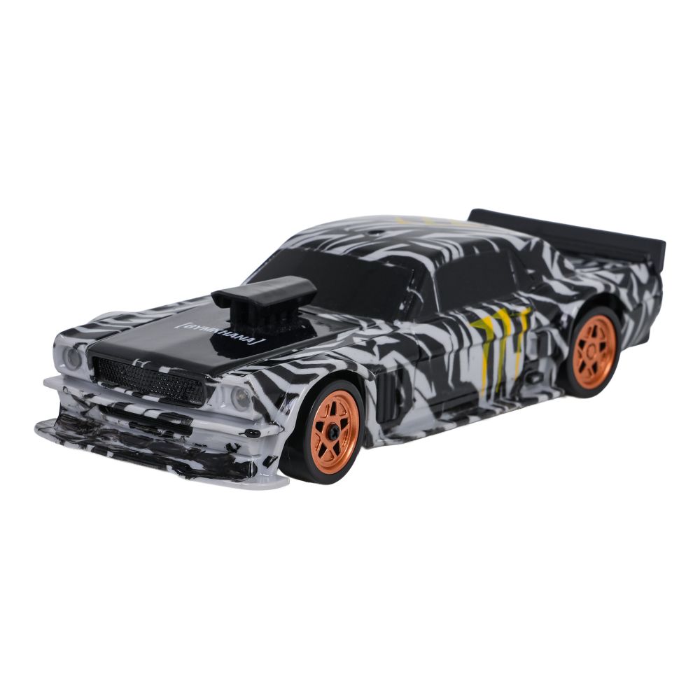 Autko R/C do Driftu 1:43 Srebrne w paski + Akcesoria