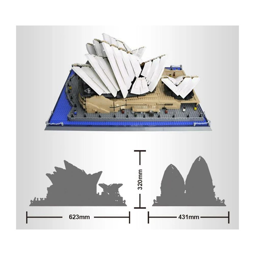 Zestaw Klocków Seria Budynki Opera Sydney 2937el.