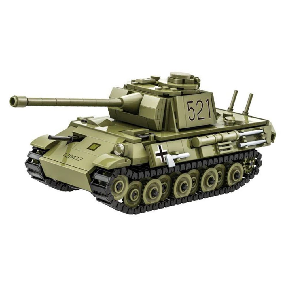 Zestaw Klocków Czołg Zielony 638el.