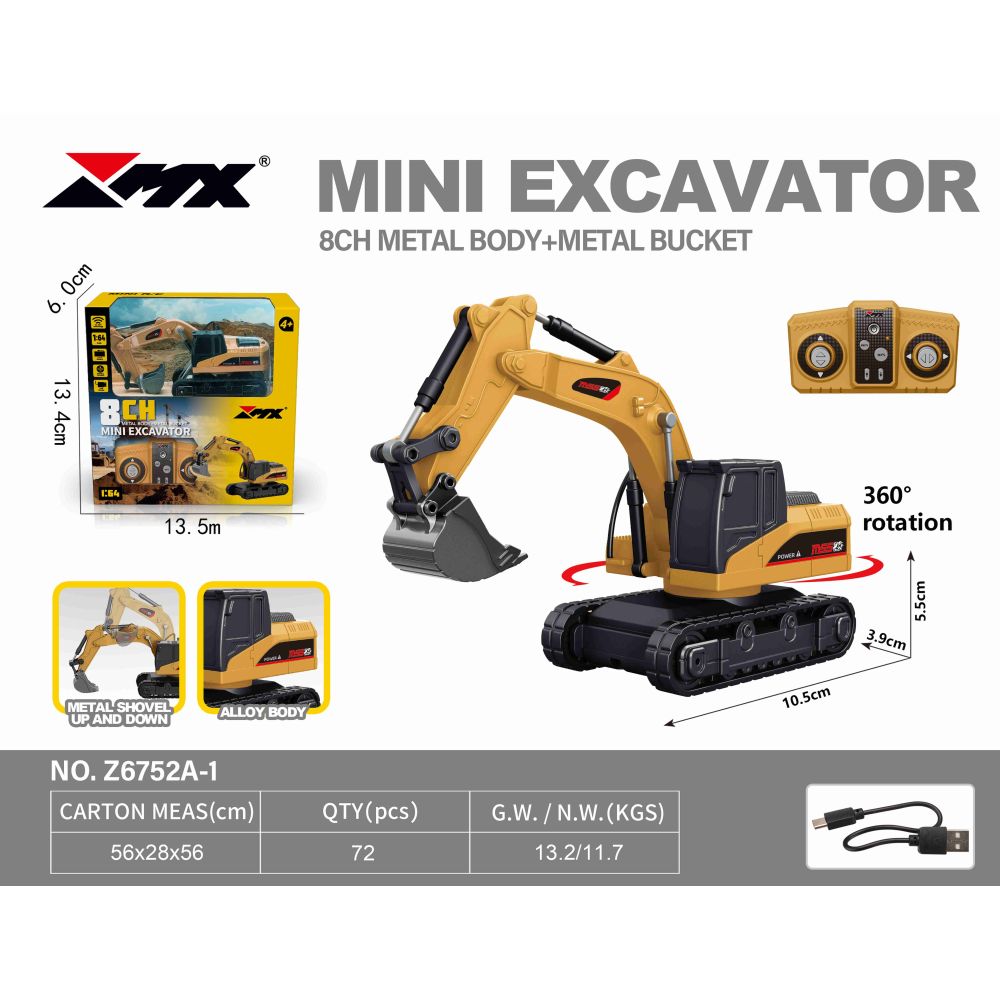 Koparka R/C Metalowe Elementy