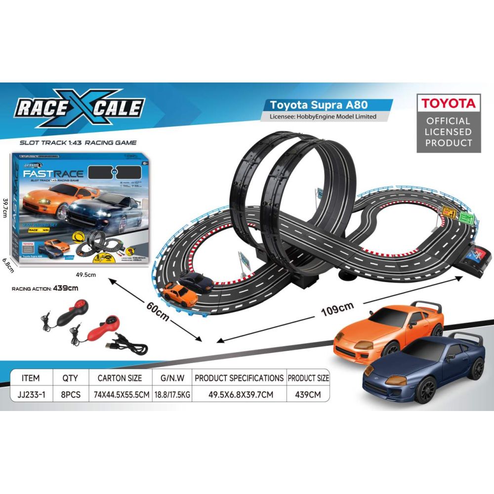 Tor Wyścigowy R/C TOYOTA 1:43 - 109x60 cm