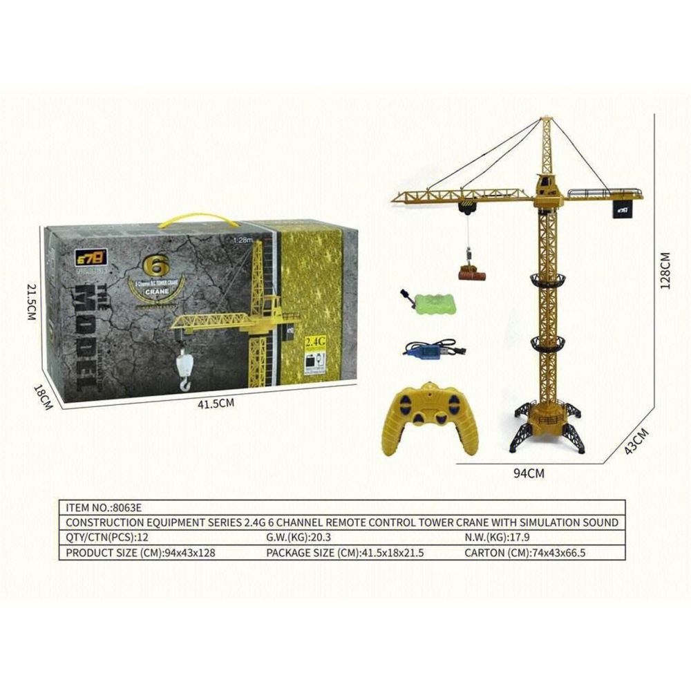 MEGA Dźwig R/C 128cm