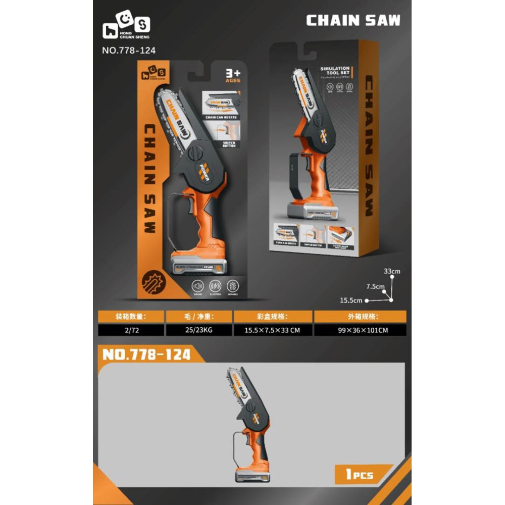 Ręczną Piła Pomarańczowo Czarna