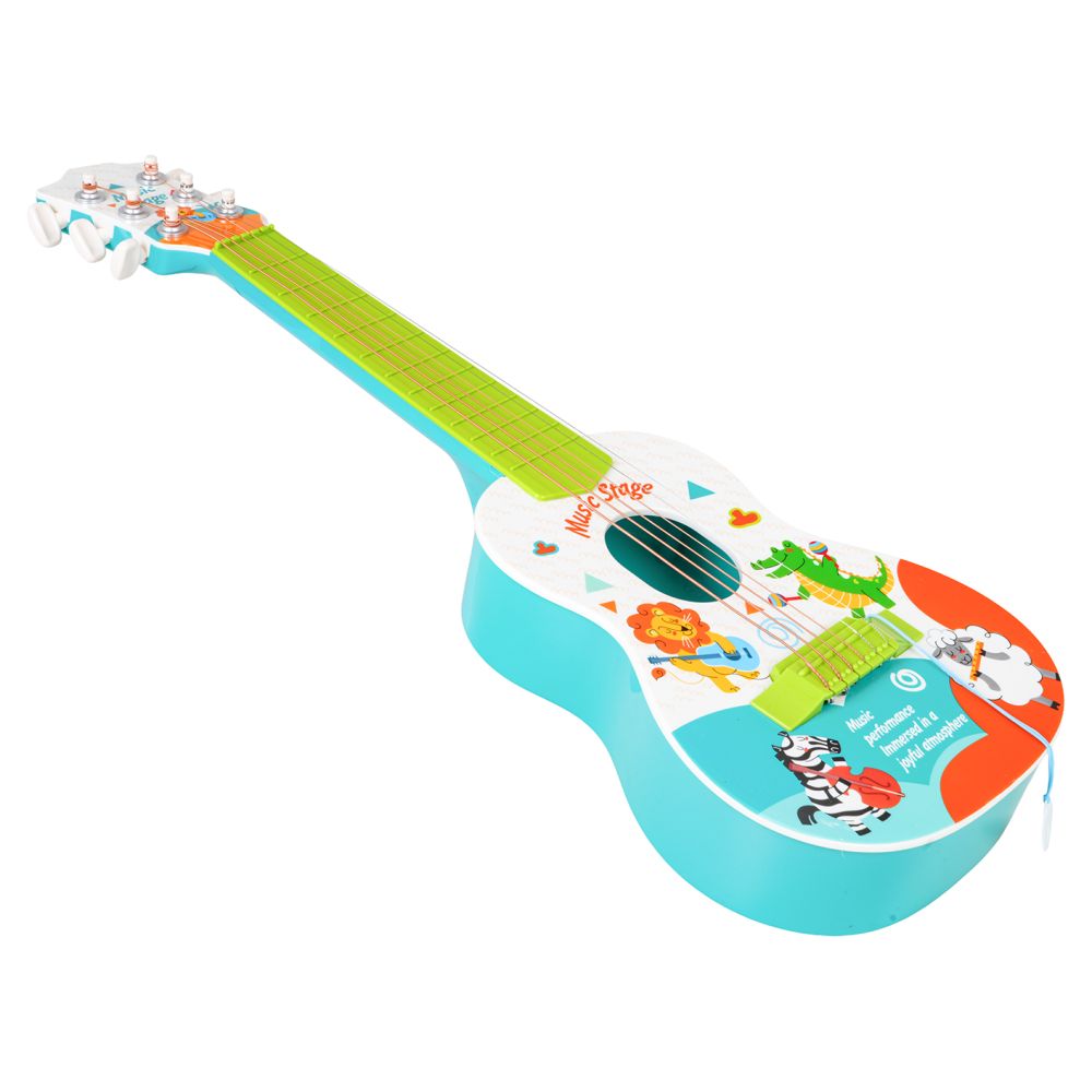 Gitara Dla Najmłodszych Zwierzątka Niebieska