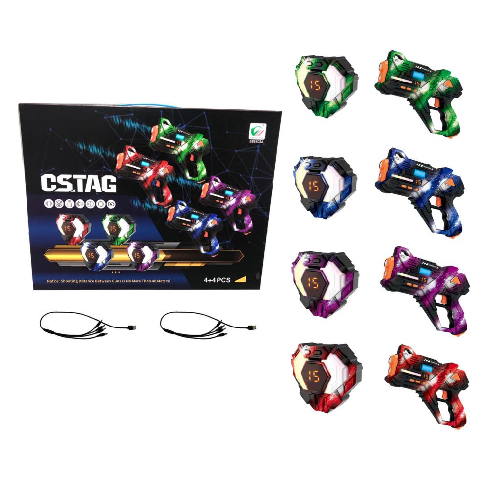Zestaw Pistoletów Laserowych z Tarczami