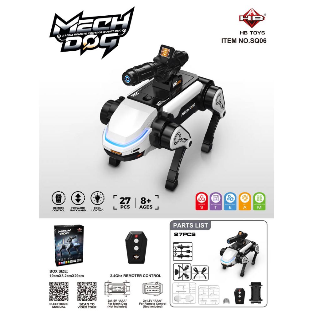 Robot R/C MECH DOG z Funkcją Strzelania