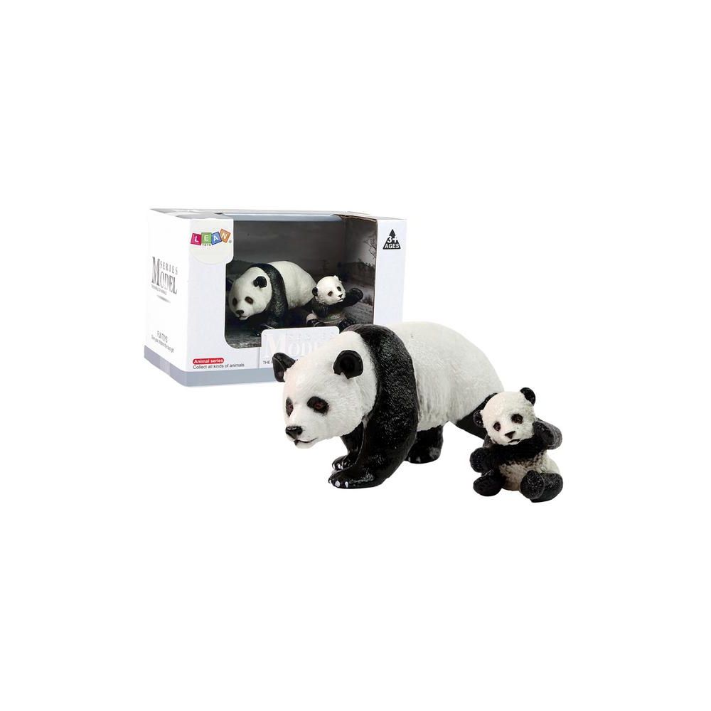 Zestaw 2 Figurek Panda z młodą Pandą Zwierzęta Świata