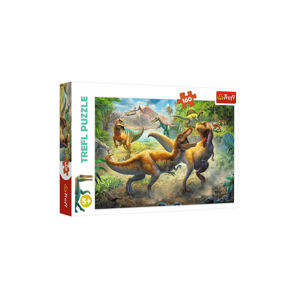 Puzzle - 160 - Walczące Tyranozaury - Trefl 15360