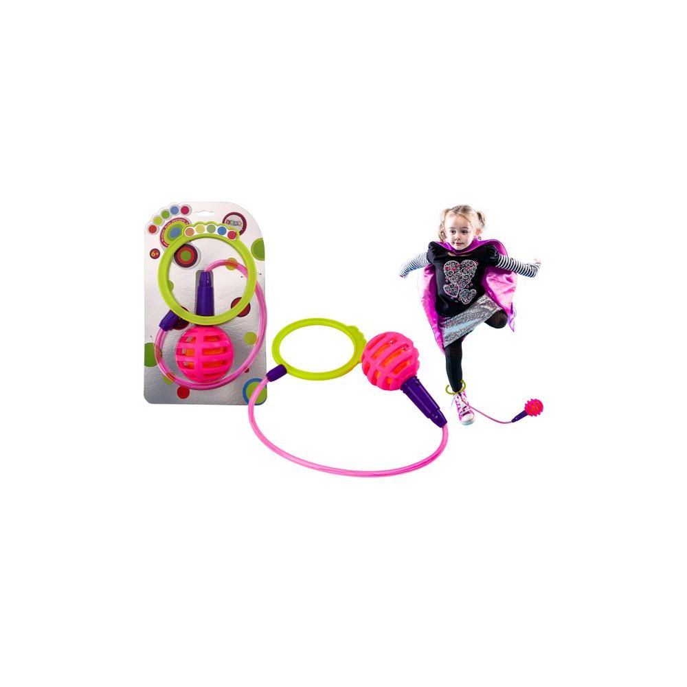Skakanka Skipper Hula Hop Na Nogę Różowa Diody LED