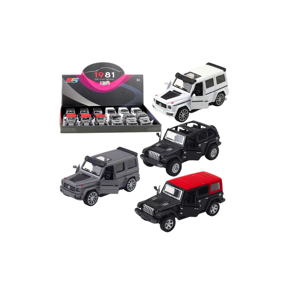 Autko Terenowe SUV Metalowe Napęd Pull-Back Otwierane Drzwi Mix