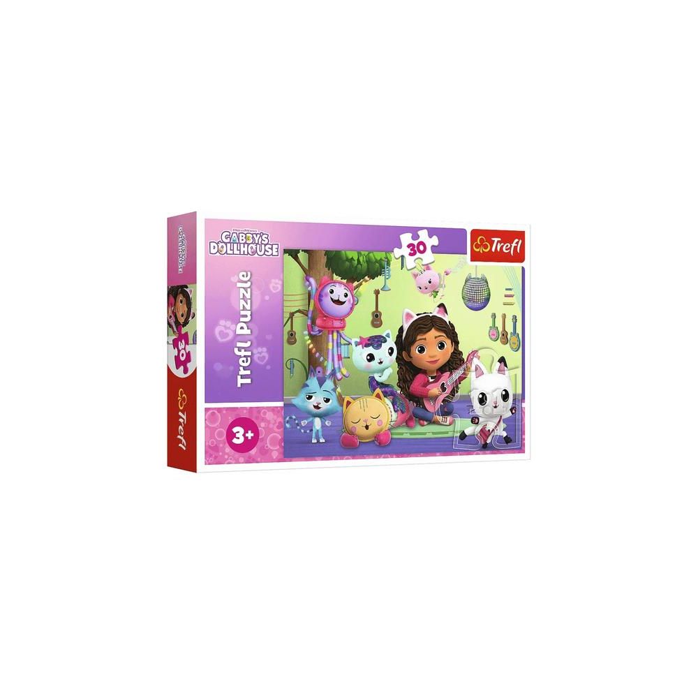 Puzzle - 30 - Gabi i jej uroczy domek - Koci Domek Gabi - Trefl 18301