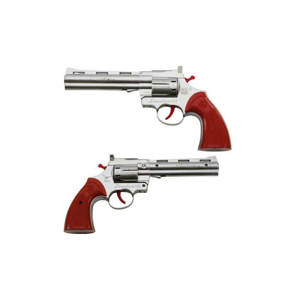 Rewolwer Na Kapiszony Pistolet Rekwizyt Dźwięk Strzału Złoty