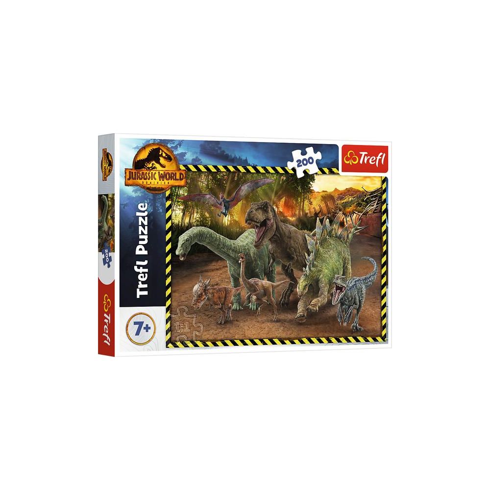Puzzle - 200 - Dinozaury z Parku Jurajskiego - Jurassic World - Trefl 13287