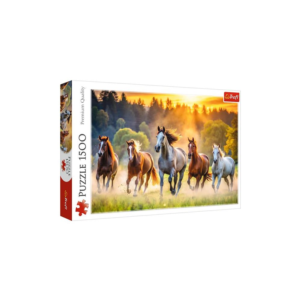 Puzzle - 1500 - Dzikie konie - Trefl 26215