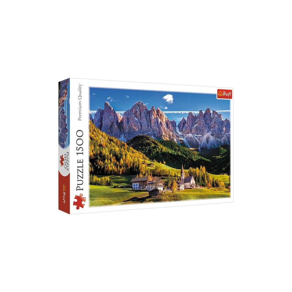 Puzzle - 1500 - Dolina Val di Funes - Dolomity - Włochy - Trefl 26163