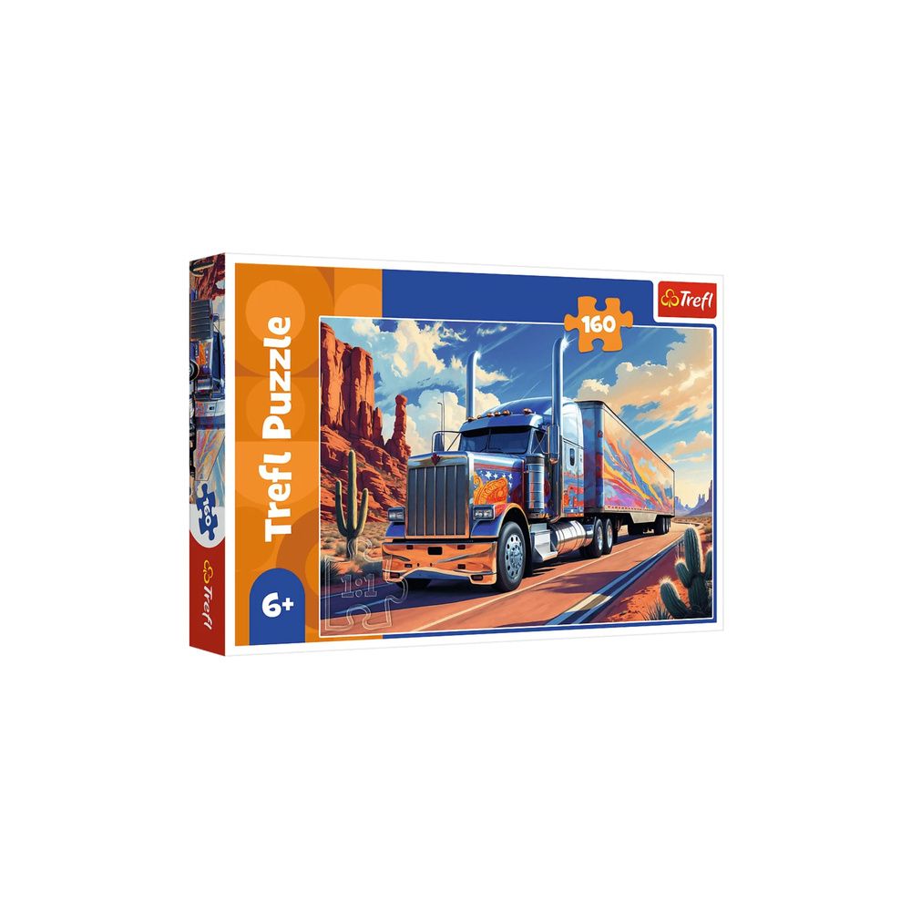 Puzzle - 160 - Ciężarówka w trasie - Trefl 15413