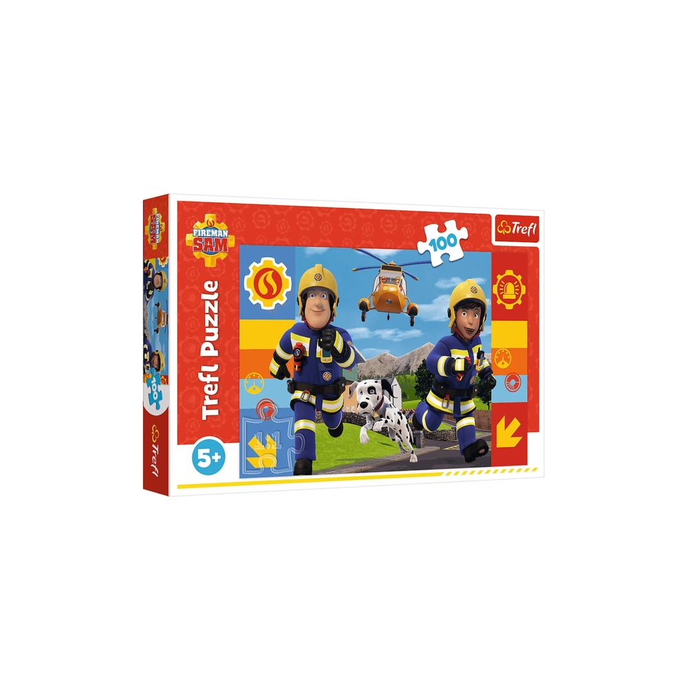 Puzzle - 100 - Zawsze pomocny Strażak Sam - Trefl 16518