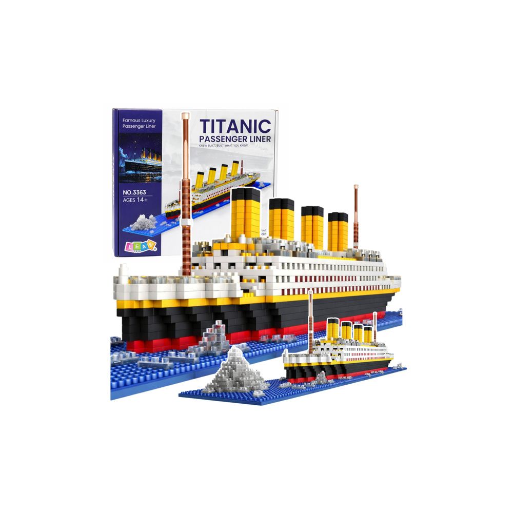 Klocki Konstrukcyjne Statek Titanic Model Statku 3D 1878 el.