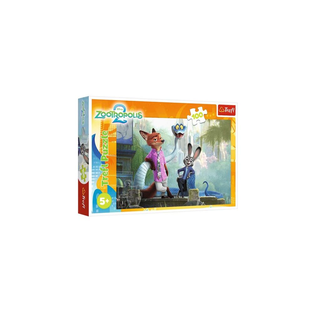 Puzzle - 100 - Tajemnice Zootopii - Disney Zwierzogród 2 - Trefl 16523