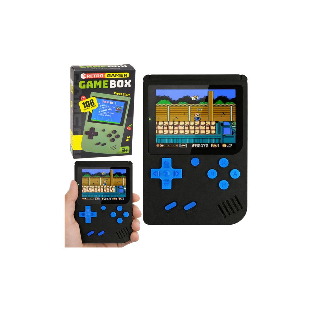 Gra Elektroniczna Konsola Retro 108w1 Ekran LCD Czarna