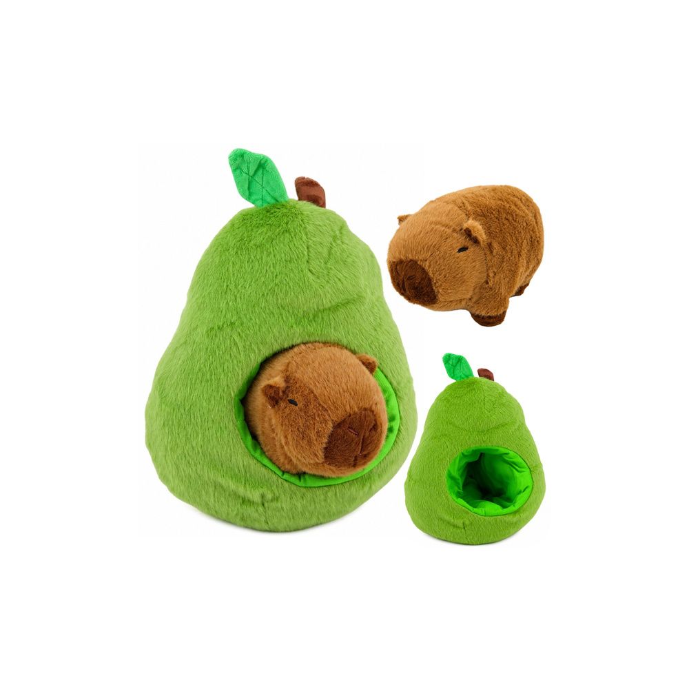Zielone Awokado z Kapibarą 2w1 Pluszowe Maskotka Przytulanka 25 cm