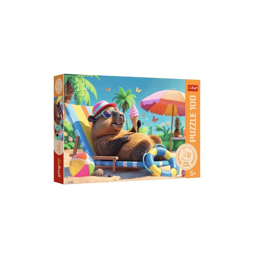 Puzzle - 100 - Relaks w stylu kapibary - Trefl 16537