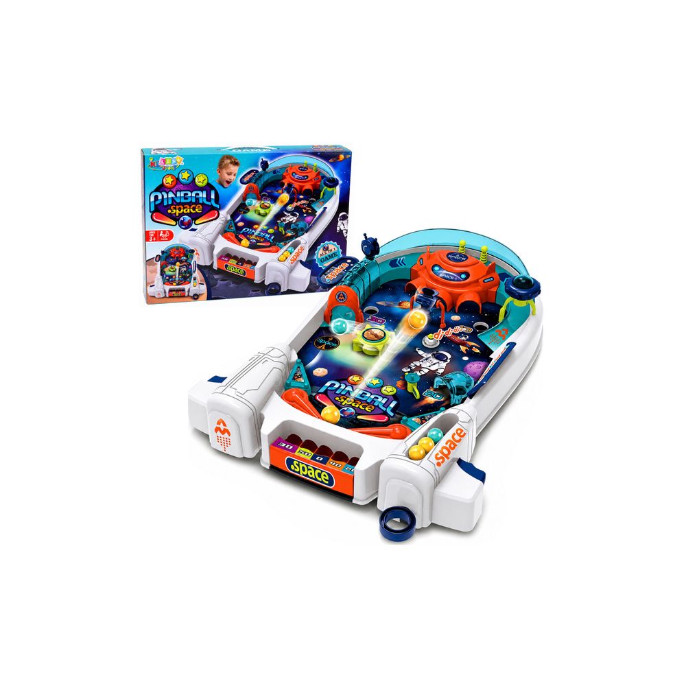 Gra Zręcznościowa Pinball Kosmiczny Space Fliper Rakieta Przeszkody 8 Kulek